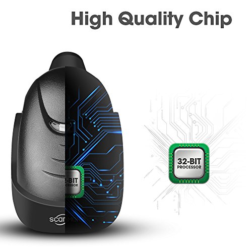 Handheld USB Barcode Scanner Wired Automatic 1D Bar Code Reader with USB Cable for Supermarket, Convenience Store, Warehouse