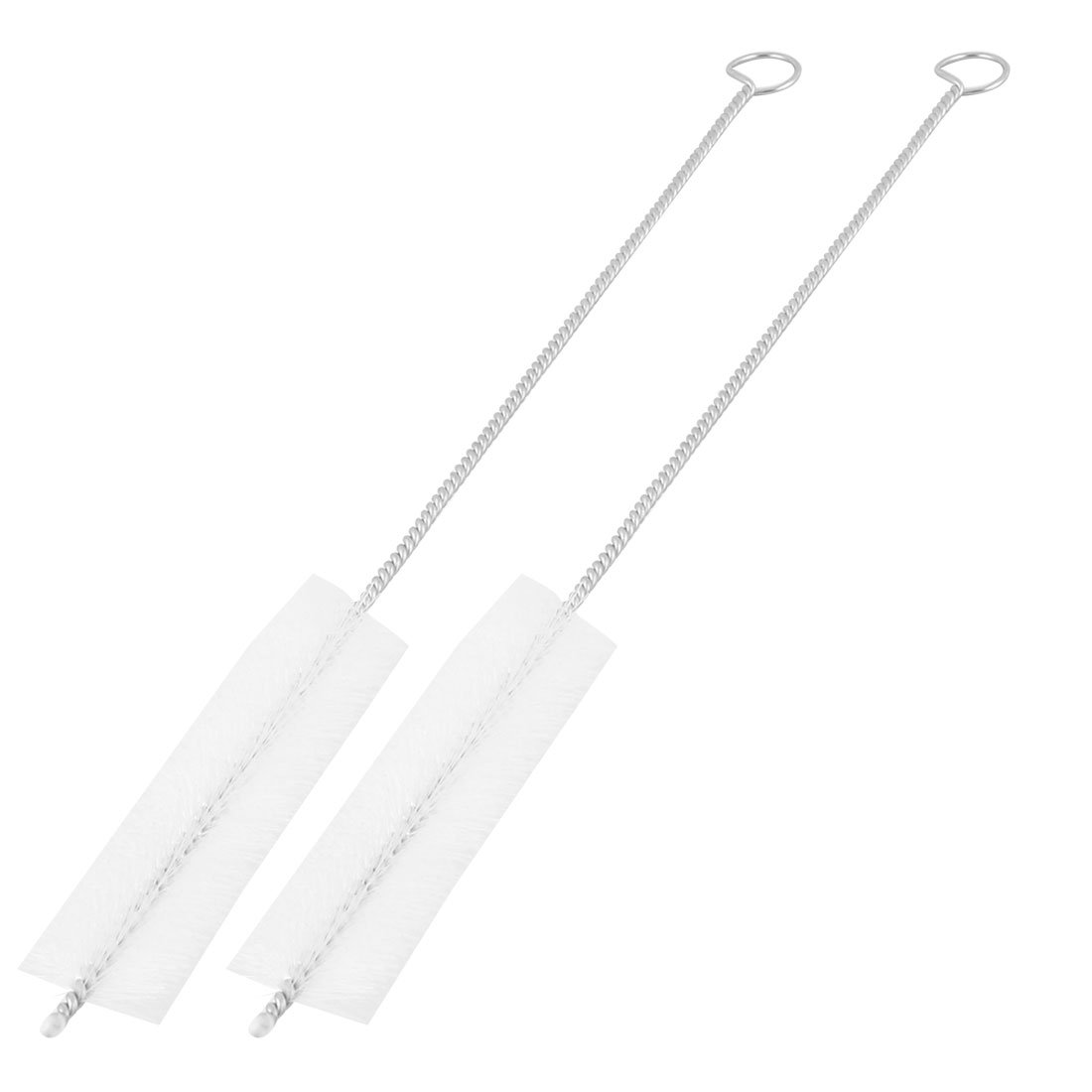 uxcell Nylon Head Home Milk Bottle Tea Cup Glass Tube Cleaner Cleaning Tool Brushes 2pcs