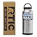 RTIC 36oz Vacuum Insulated Water Bottle, Metal, Stainless Steel, BPA Free, Reusable, Sweat-Proof Flask for Hot and Cold Drinks, Travel, Sports, Camping, Stainless Steel