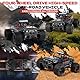 JOYTREKY Ferngesteuertes Auto - 1:18 Scales High Speed 40KM/H RC Auto 4WD Offroad-RC-Truck 2 Batterien 2.4GHz All-Terrain-Spielzeug Wiederaufladbar Fast Cars Für Kinder und Erwachsene - Schwarz
