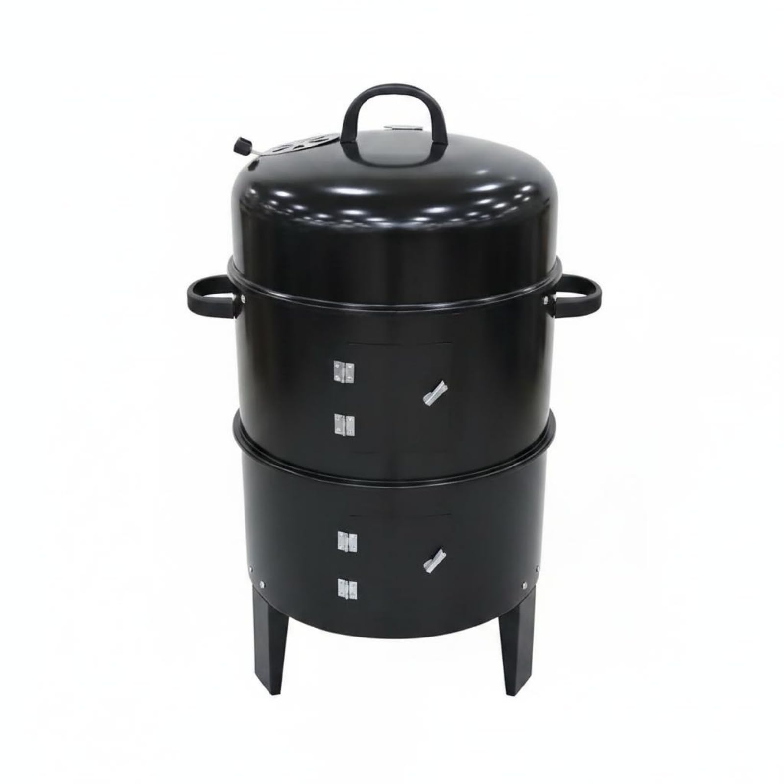 predolo Barbecue a Carbone 3 in 1 Griglia Forno Affumicatore con Controllo Della Temperatura Valvola d'Aria Regolabile Struttura Smontabile Finitura Elettroforetica Adatto a Feste Barbecue All’aperto