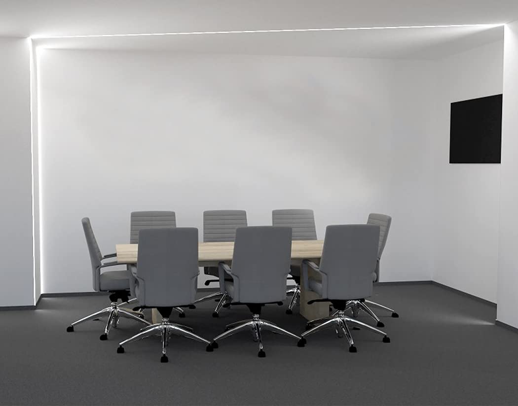 LED Trockenbauprofil 2m I LED Rigips Profil I 5x2m Außenecke I Alu Trockenbaueckprofil für LED-Streifen I Aluprofil I Decke I Wand