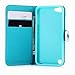 iPod Touch 5 Case, Touch 6 Case, Stand Wallet Purse Credit Card ID Holders Magnetic Smile Love Bule Sky Design PU Leather Ultra Slim Fit Flip Folio Cover for iPod Touch 5/6