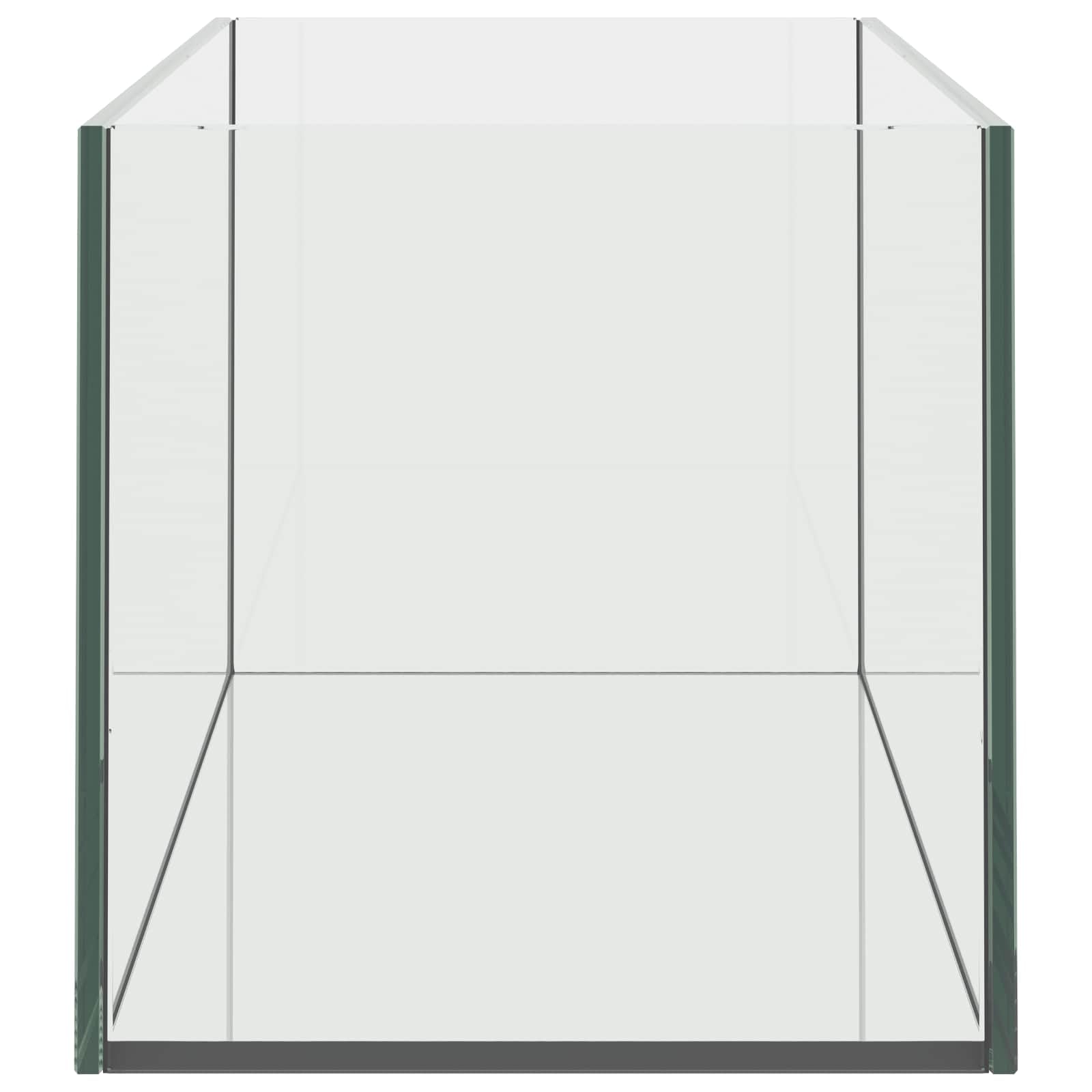 Acuario de cristal transparente 60 x 20 x 20 cm con visión de 360 grados, a prueba de golpes y a prueba de fugas, adecuado para agua dulce y agua de mar, incluye bordes seguros para aquascape