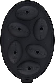 Estink Molde de Cubos de Gelo de Silicone Forma de Futebol Reutilizável Bandeja de Pedras de Gelo Silicone de Qualidade Alimentar 18,5 X 12,5 Cm para Uísque Cerveja Vinho Coquetéis Home Bar Dia de