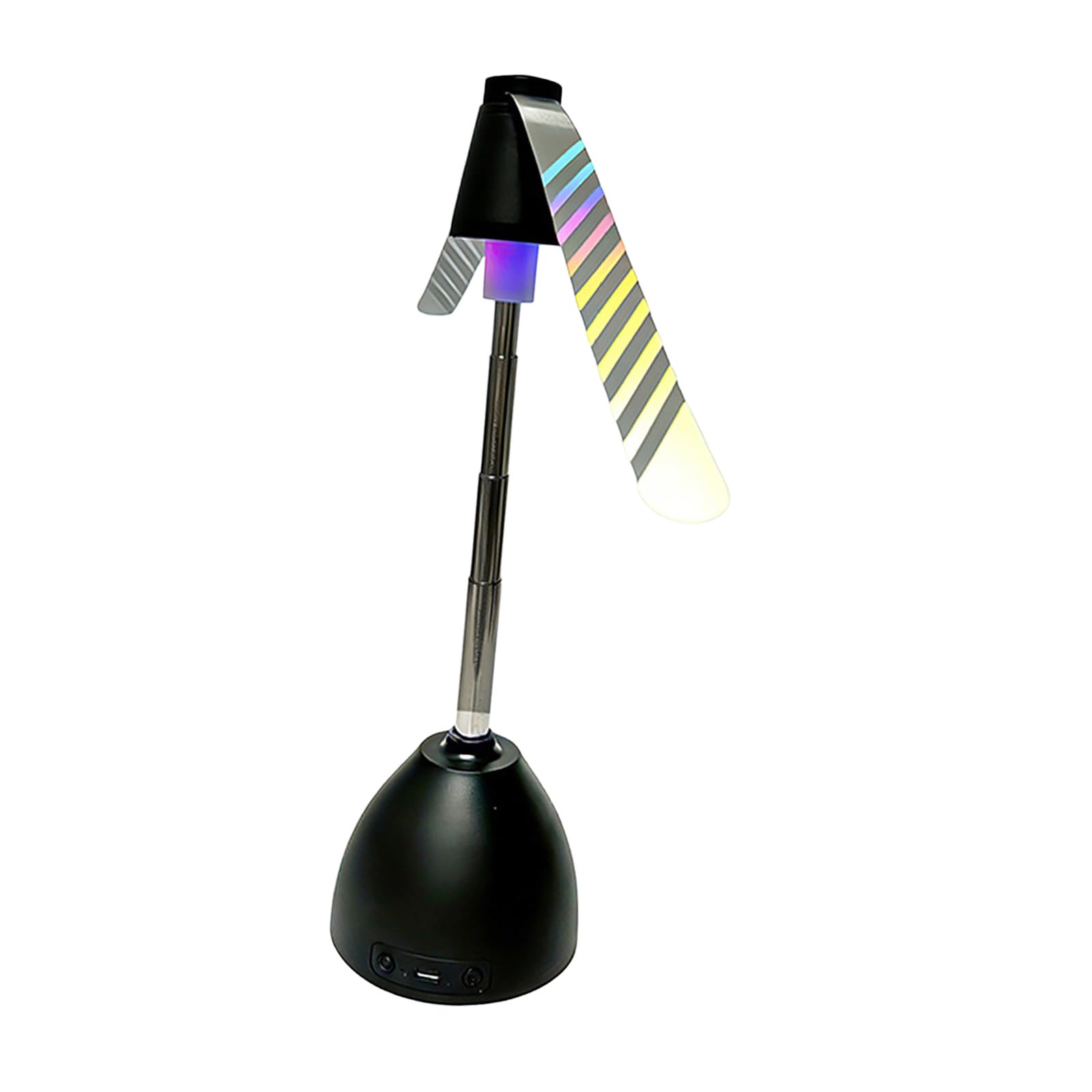 NMFLAB Multifunctional Table Fan Rechargeable Battery Operated Night Light for Travel Camping Use Food Fan