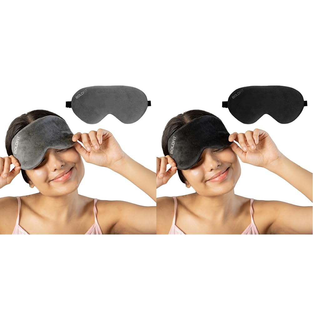 Boldfit Eye Mask for Sleeping with Adjustable Strap Super Soft Sleeping Mask Blind Fold for Comfor | Boldfit Eye Mask for Sleeping with Adjustable Strap Super Soft Sleeping Mask Blind Fold for Comfor-picture-6