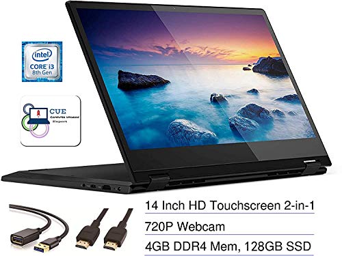 Lenovo Flex 14 2-in-1 Convertible Touchscreen HD Laptop Computer PC, Intel Core i3-8145U