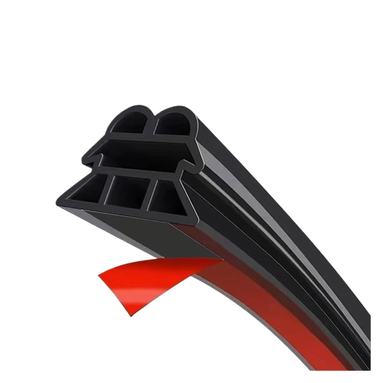Edxncvvm 5M Car Door Rubber Seal Strip 3 Layer Sealing Strip Rubber Seal Protector Car Trunk Hood Sealant Sound Insulation Strip(5M)