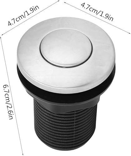 Miniatura 6 de Kit de manguera de interruptor de aire autobloqueado fácil de instalar con botón para piscinas y spas