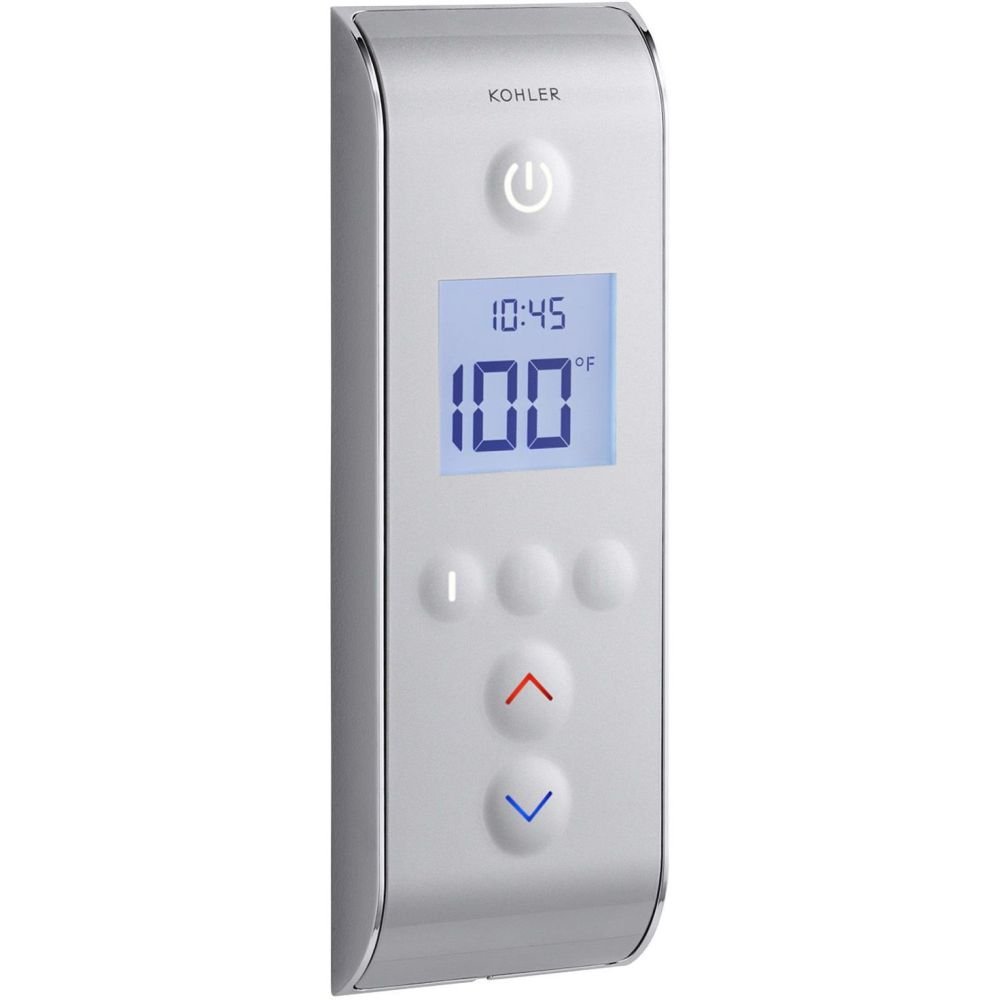 KOHLER K-558-1CP DTV Prompt Three-Outlet Digital Interface, Satin/Polished Chrome, Black, 7.75 x 2.69 x 0.75 inches