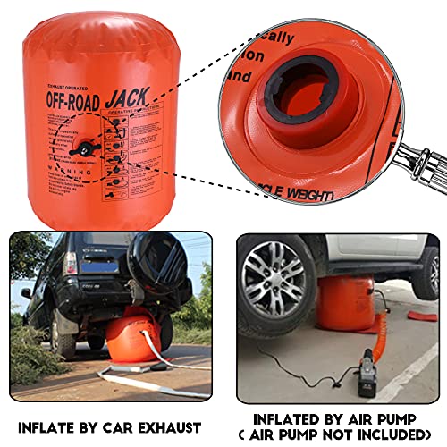 Flieeya 4T Exhaust Air Jack Inflatable Car Jack Off-Road Exhaust Air Jack For Vehicle Suv Car Truck Rescue #TOP5