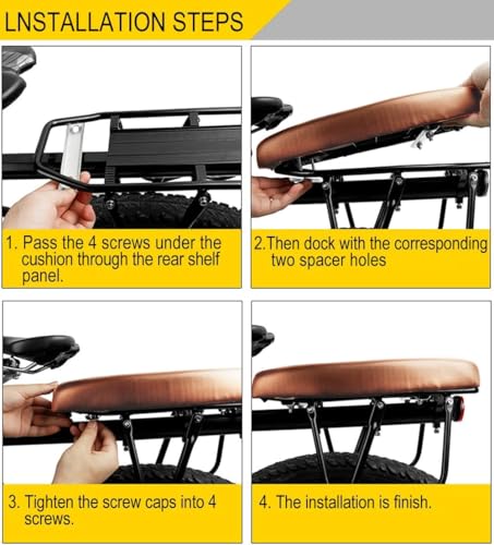 Topcabin Bicycle Manned Cushion Mountain Bike Back Shelf Seat Cushion Manned Comfortable Saddle Children Back Seat thumb #4