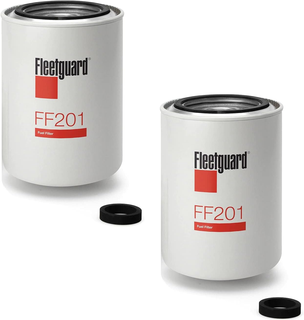 FF201 Fleetguard Fuel, Spin On (Pack of 2), Replaces Baldwin BF582, Case A58713, Hastings FF852, Napa 3354, Wix 33354