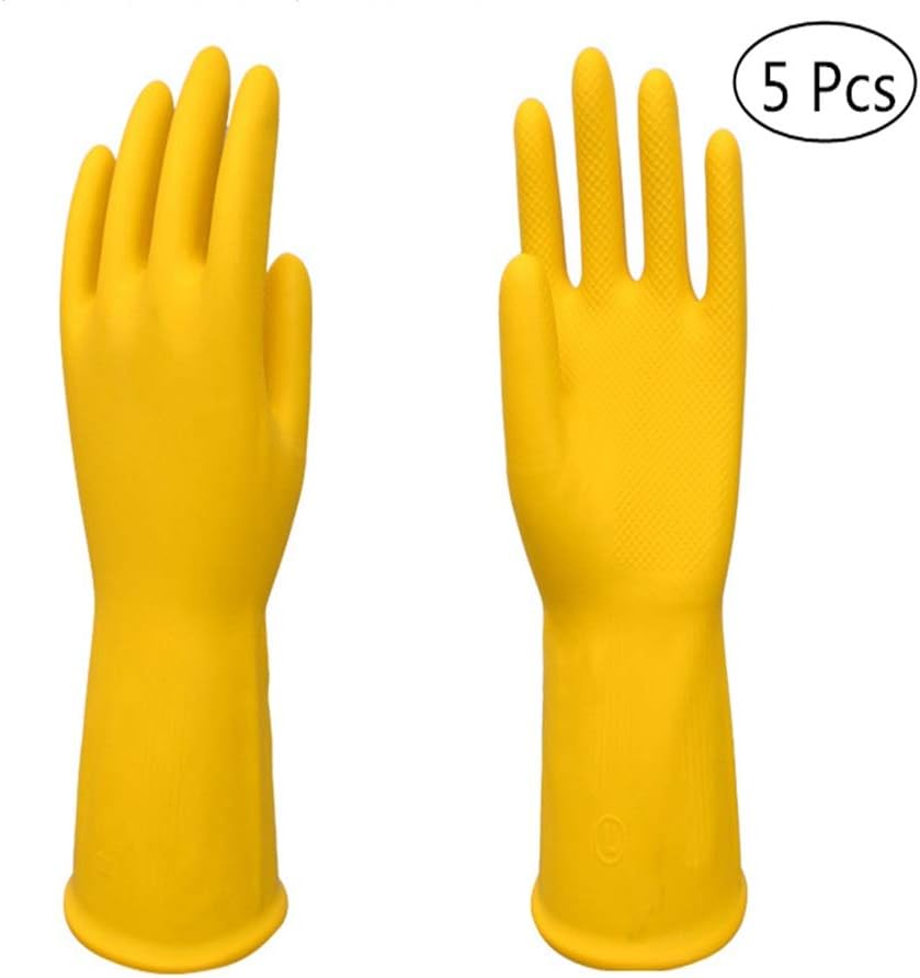 guanti di gomma per il lavaggio dei piatti