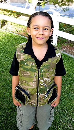Combination Set Safe for Boys and Girls: Cargo Vest for Kids with Reflective Safety Straps3