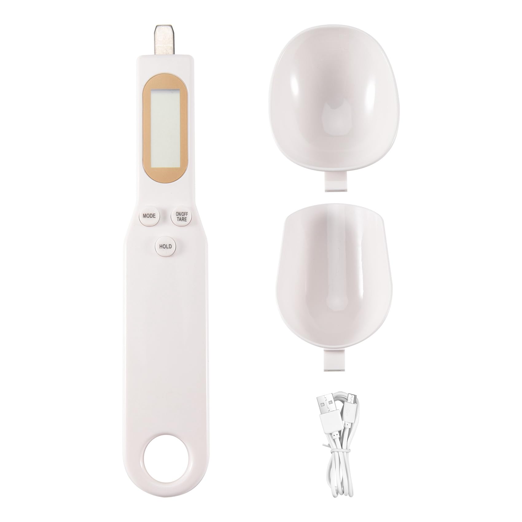 qimoi USB Charging Measuring Spoon Gram Scales Electronic Digital Gramera Dimensional Weighing for Powder Flour Kitchen Tool