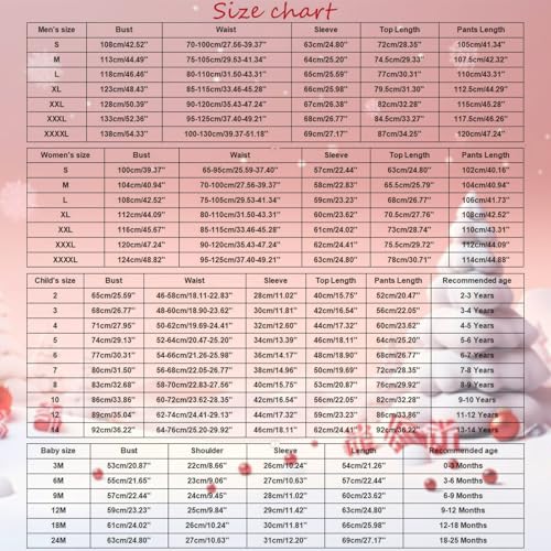 Matching Family Christmas Pajamas Xmas Trees Print Holiday Sleepwear Novelty Long Sleeves Comfy Jammies Pjs Set3