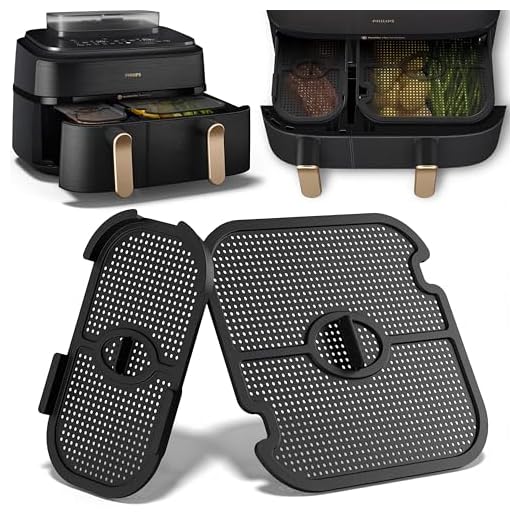 Spatbescherming Accessoires voor Philips Dual Basket Airfryer 3000-5000 Serie 9L(3L/6L), Siliconen Heteluchtfriteuse Accessoires Herbruikbare Vetspatbescherming voor Philips Airfryer NA350/NA550 9L