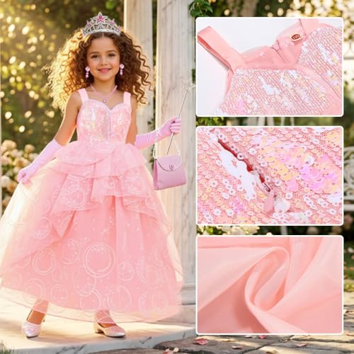 Disfraz de Bruja Rosa para Niñas 4-5 Años miniatura 5