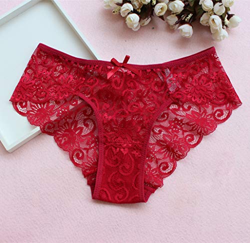 Wetopkim Women Daily Underwear Panties Pack Lace Hipster Lingerie Thong Pack Of 5 #TOP2