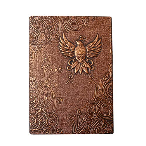 Carnet A5 vintage en cuir Phoenix de 200 pages pour vos notes
