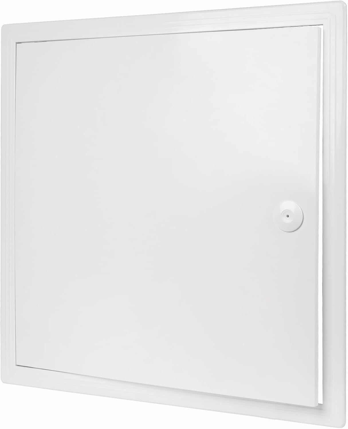 17.5" x 17.5" White Plastic Access Panel. Service Shaft Door Panel. Plumbing, Electricity, Heating, Alarm Wall Access Panel for Drywall. Bathroom Services Access Hole Cover. Plastic 18'' x 18''