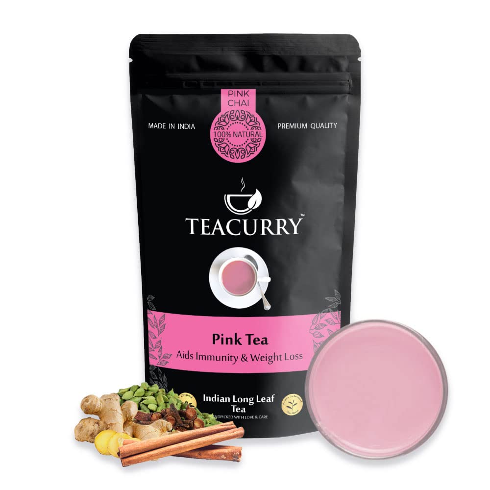TEACURRY Pink Tea (60 - Sachets) - Helpful For Immunity, Weight Management & Bone Health - 100% Natural Pink Tea Kashmiri Leaves (B0CJXFY74Y) Amazon Price History, Amazon Price Tracker
