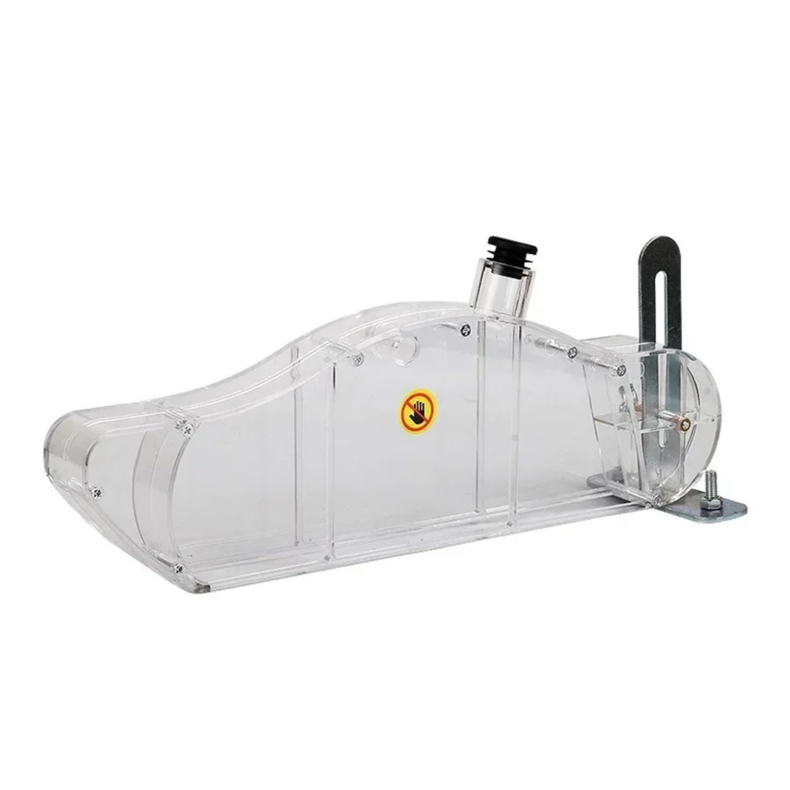Zklgs A Grinder Dust Shroud, Woodworking Saw Table Dust Collection Protective Cover, Electric Circular Saw Protective Shell Safety Transparent Dust Collector(A)