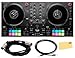 Hercules DJControl Inpulse T7 2-Channel DJ Controller Bundle with TRS Cable, MIDI Cable, and Austin Bazaar Polishing Cloth