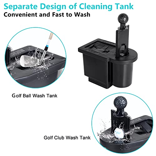 10L0L Universal Golf Ball Washer And Club Head Cleaner For Ezgo, Club Car, Yamaha Golf Cart - Black #TOP3