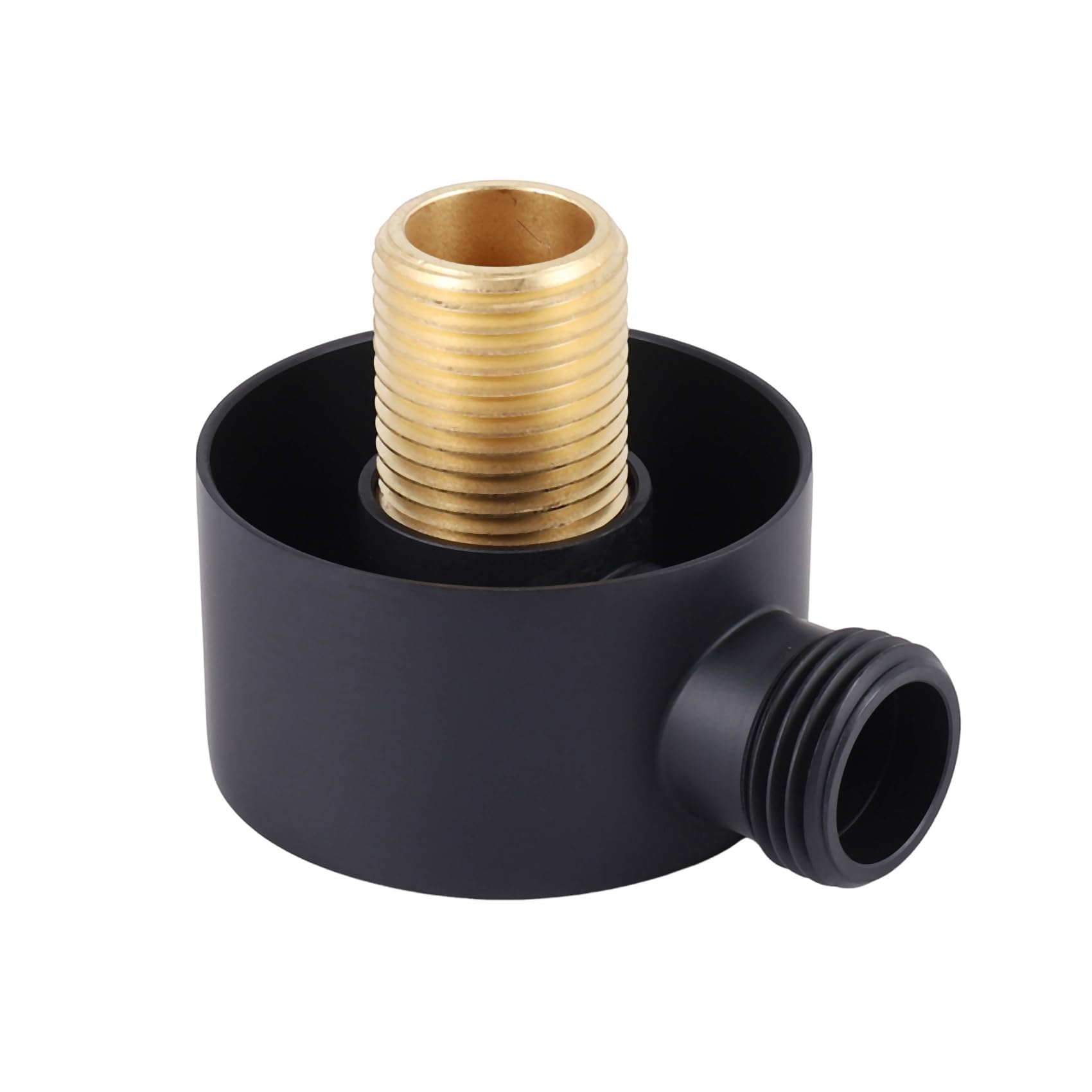 MOLERRI Wall Supply Elbow,Brass Round Wall Mount Shower Hose Connector Accessories G1/2Inch Water Outlet for Shower