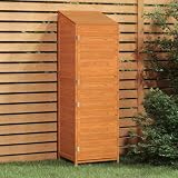 Arborthrum Capanno per attrezzi da giardino, capanno per attrezzi, da giardino, marrone, 55 x 52 x 174,5 cm, in legno massiccio di abete