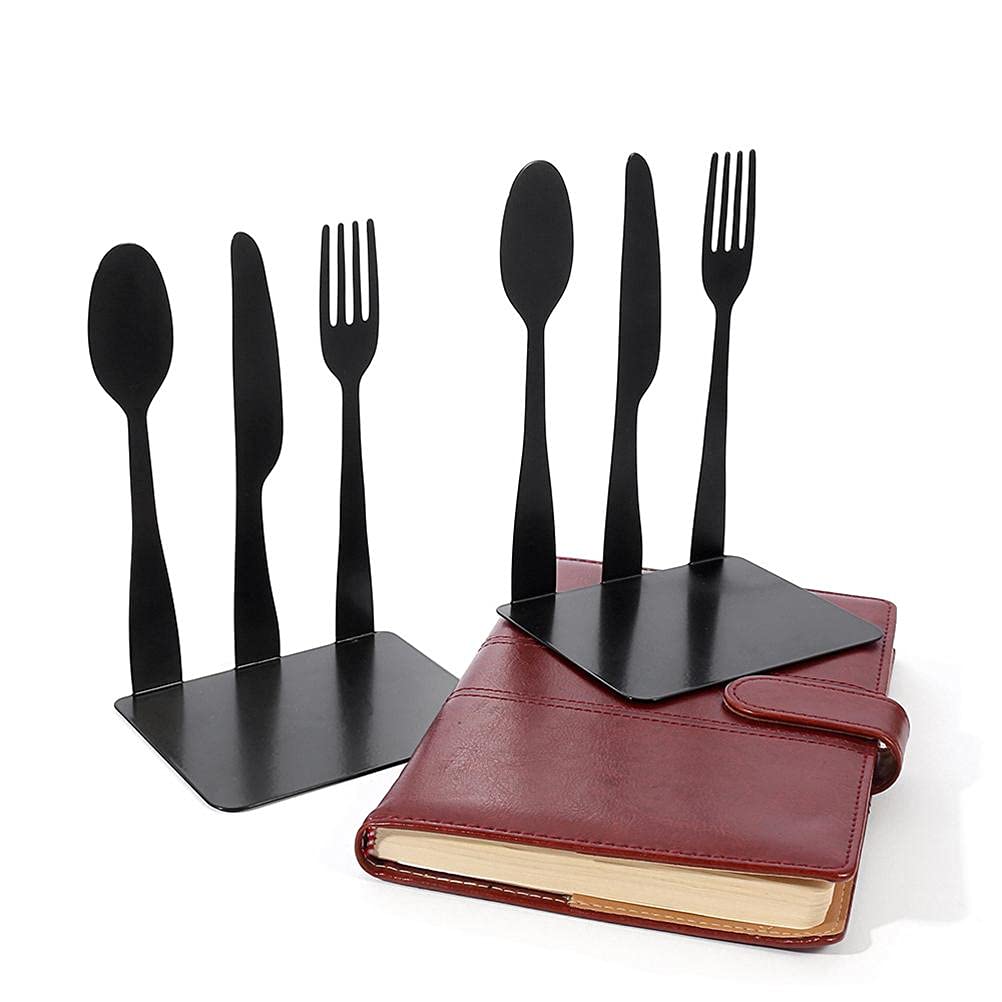 Hztyyier Sturdy Decorative Book Ends for Kitchen Hold Recipe Upright on Their Own Decorative Kitchen Bookends - Image 4