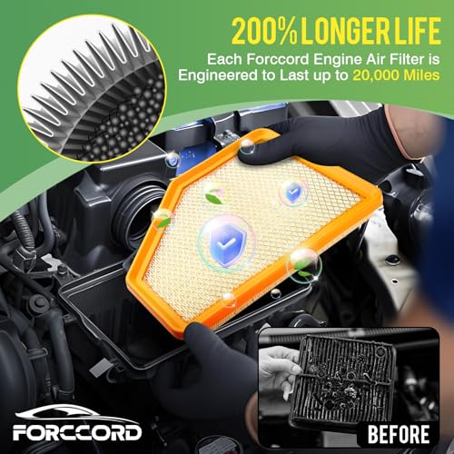 Image of Cabin & Engine Air Filter Fit for Chevy Volt L4 1.5L 2016-2019 Activated Carbon Cabin Filter Replace#CF11966 23437180 Car Accessories