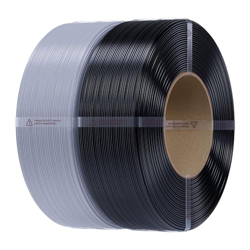 Creality PETG Filament Refill 1.75mm Bundle, Spool-Free for Most 3D Printers, Reusable Spools, High Precision ±0.03mm, E