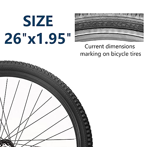 Bike Tire 24/26/27.5 X 1.95 27.5/29 X 2.125 Inch Folding Bead Replacement Bike Tire For Mountain Bike Mtb (26 X 1.95) #TOP3