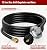 CALPOSE 12FT Propane Hose with Regulator, Universal Gas Grill Regulator and Hose for Blackstone 28''/36'' Griddle, Weber Grill, Propane Fire Pit and More, 3/8" Female Flare for Most LP Gas Gril
