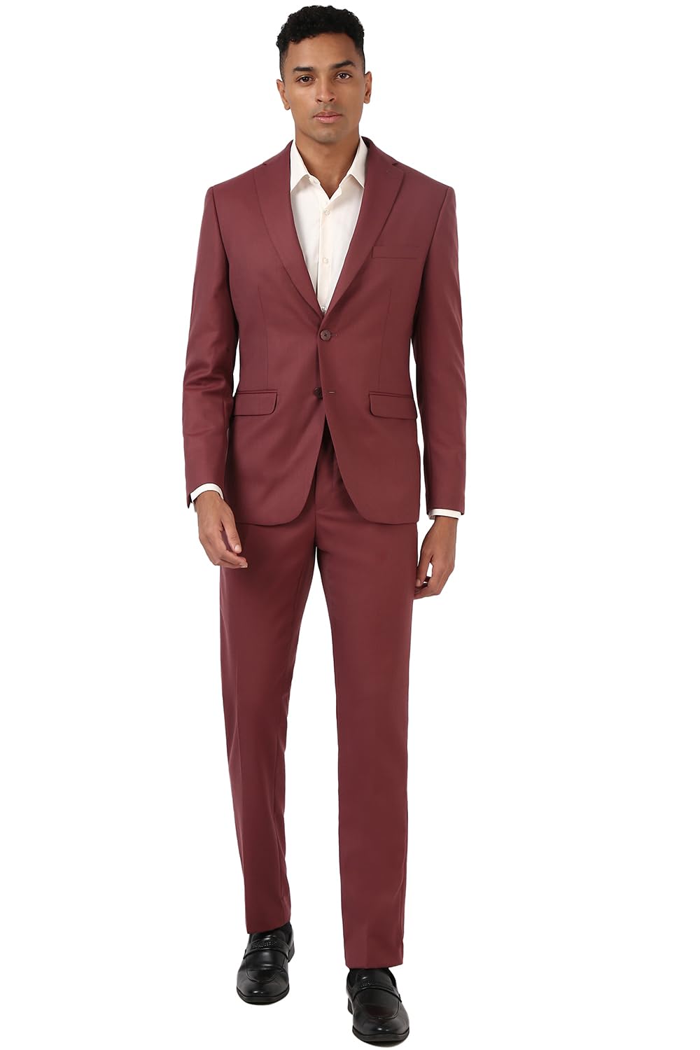 Men's Polyester Blend Two Piece Suit-Dress Set-image-44