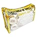 Eyelash Extension Supplies Kit Gold - Under Eye Pads, Disposable Mascara Wands, Glue Rings Holder, Micro Applicators Brush, Eyelash Tapes, with a Gift Bag, Beauty Tools Lash Kit for Eyelash Extensions