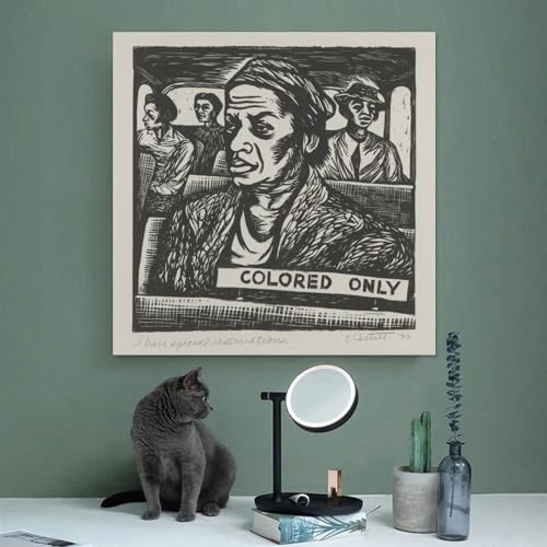 Art mural Elizabeth Catlett : Impression Impression I Have Special Reservations 40x40 cm - 3