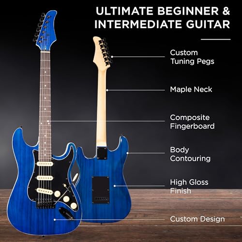 image for Best Choice Products 39in Full Size Beginner Electric Guitar Starter K