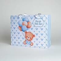 Kit 10 Sacolinhas Surpresa Tema Ursinho Menino para Festa Infantil