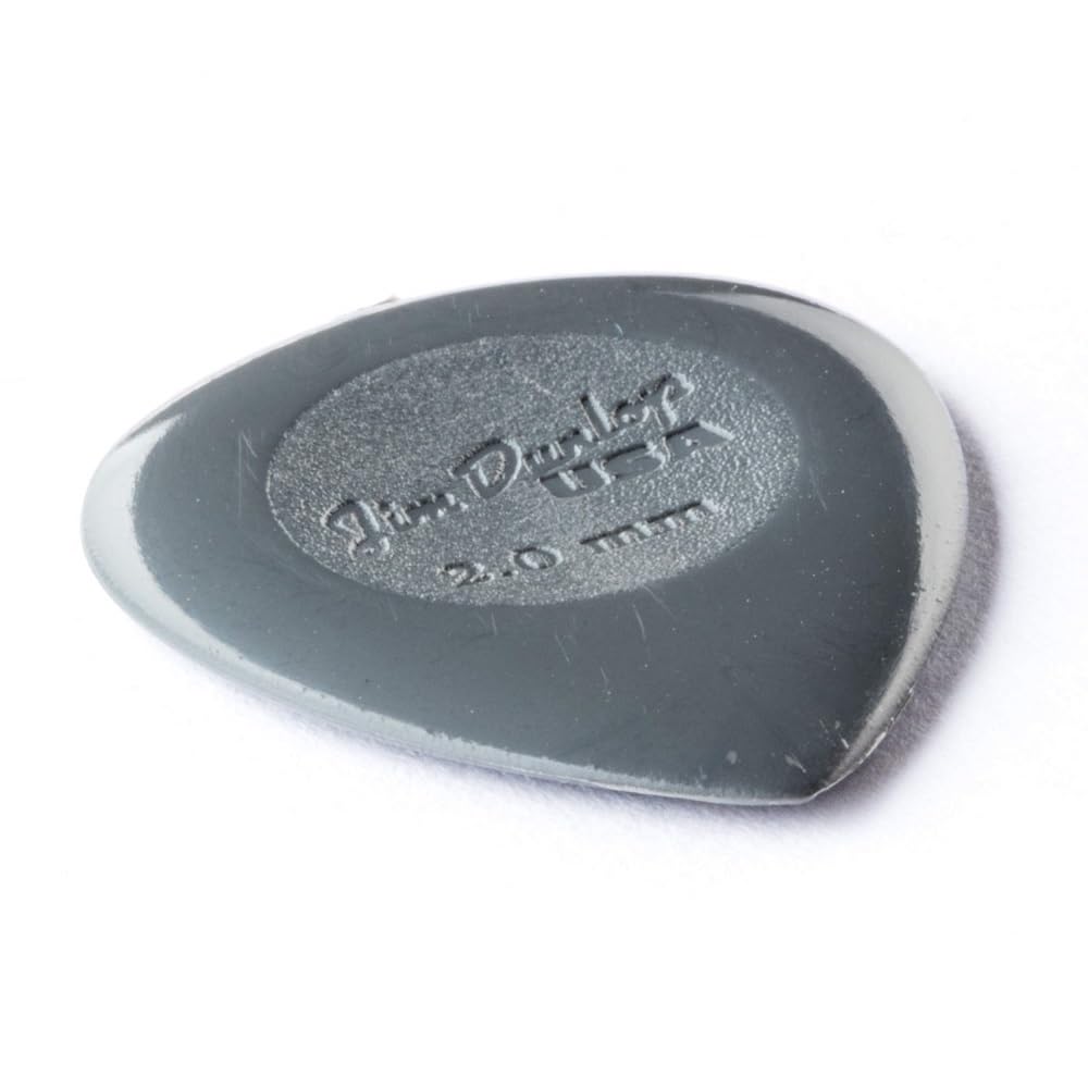 Dunlop Big Stubby nylon plettri per chitarra Confezione da 24 2.0mm
