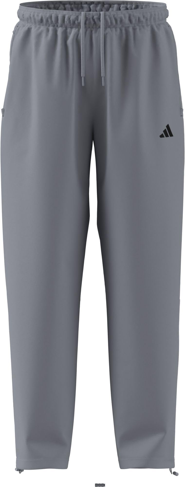 adidas Power Essentials Workout Pants, Grey, Size L, Men