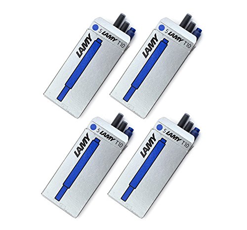 Lamy T-10 Blue Ink Cartridges - 4 Packs (20 Cartridges) (B07F13LB73) Amazon Price History, Amazon Price Tracker