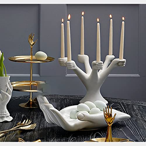 Chandelier support céramique stable contre coulures de cire - 6