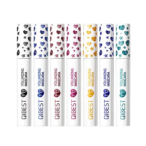 Ardorlove Valentines Colored Eyelash Mascara - 7 Colors Waterproof And Smudgeproof Longlasting Mascara - Blue Mascara For Eyelashes Eye Makeup #TOP22