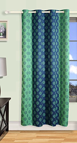 Image of Swayam 80% Blackout Polyester Long Door Curtain for Living Room & Bedroom | 9 Feet | Room Darkening Curtain with Eyelets | Pack of 1 | Solid Design - Beige