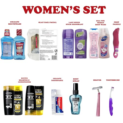 Womens-Travel-Toiletries-Kit-Travel-Bag-of-Hygiene-Essentials-for-Bath-Shaving-and-Personal-Care-12-Mini-TSA-approved-items-in-Reusable-Zipper-Bag-Travel-Gift-for-Her
